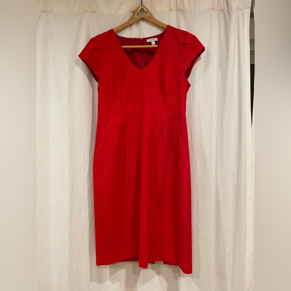 Red JCrew dress
